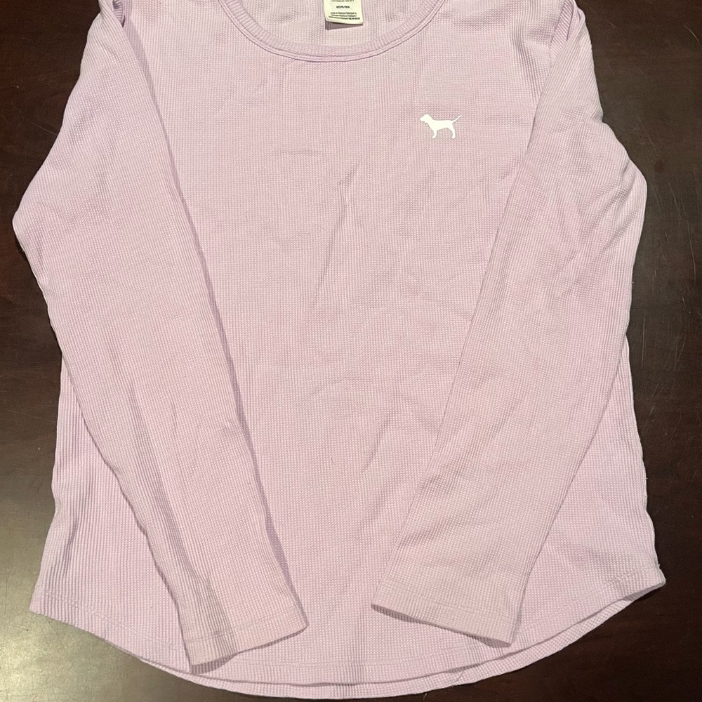 PINK Victoria's Secret Purple Long Sleeve Tee